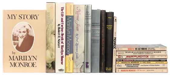  [MONROE, Marilyn]. Seventeen books on Marilyn Monroe. Colle...
