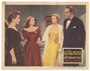  All About Eve. 20th Century Fox, 1950. Lobby card (11 x 14"...