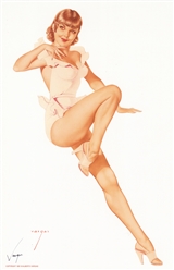 Alberto Vargas Signed Pinup Print. 
