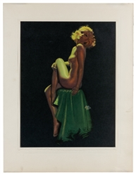  [PIN-UP]. Group of 6 pin-up prints. Including: three calend...
