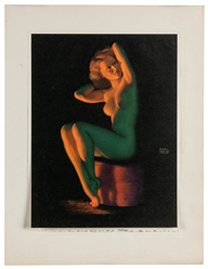  [PIN-UP]. Group of 6 pin-up prints. Including: three calend...