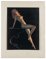  [PIN-UP]. Group of 6 pin-up prints. Including: three calend...