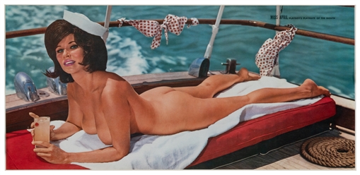  [PLAYBOY]. Group of 51 Playmate centerfold prints. Circa 19...
