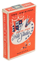  [PIN-UP]. Group of pinup and erotic playing cards and tradi...