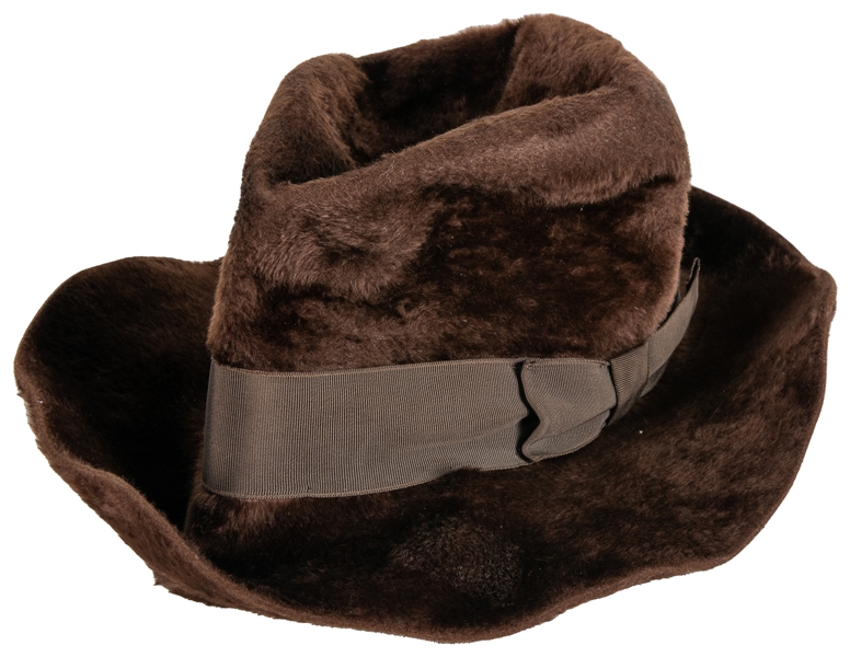  BRETT, Jeremy (1933-1995). Brown Fur Felt Fedora Hat, Owned...