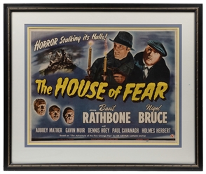  [MOVIE POSTERS]. [SHERLOCK HOLMES]. The House of Fear / Hor...