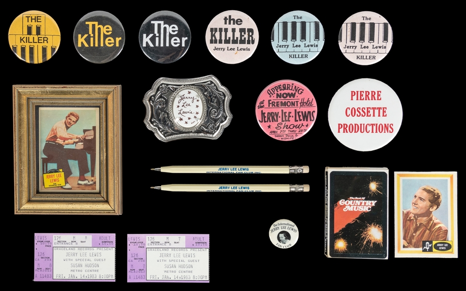  Jerry Lee Lewis Group of Collectibles. Includes (2) 40th An...