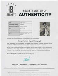  George Harrison Inscribed and Signed Photograph. Glossy pub...