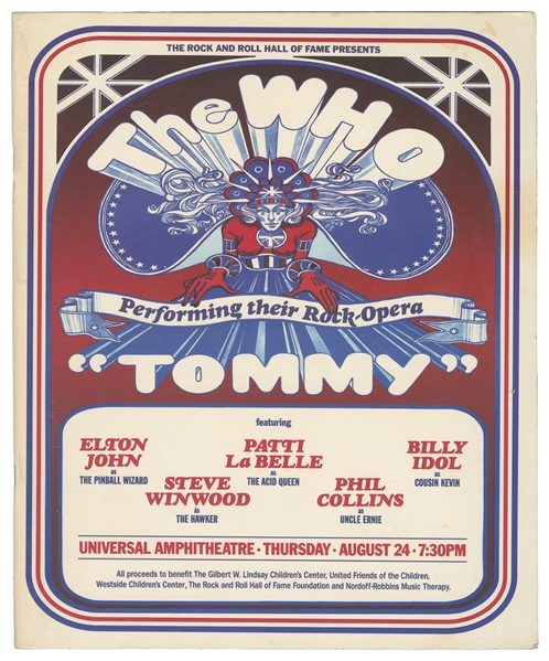  Group of 8 Rock Concert Programs and Tickets. 1960s-80s. In...