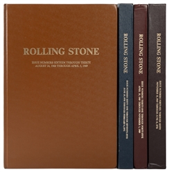  [ROLLING STONE]. Four bound volumes of Rolling Stone, 1968 ...