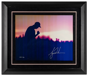  Tiger Woods Signed 1990s “Sunset" Photograph. Upper Deck, c...