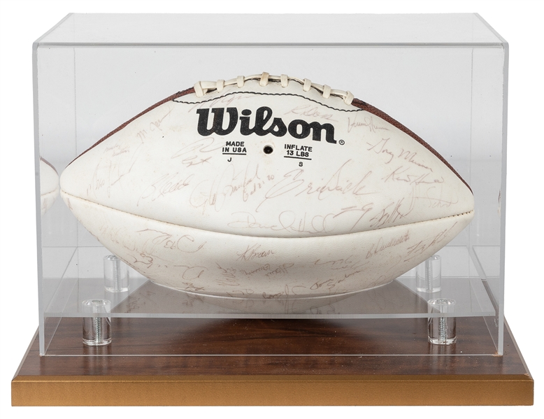  1986 L.A. Rams Team Signed Football. A Wilson regulation si...