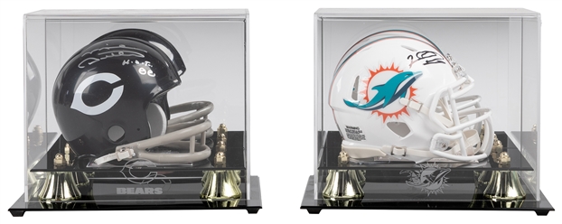  Group of 6 Signed NFL Mini Helmets. Six autographed mini he...