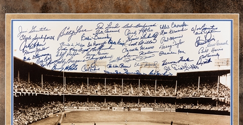 Brookyln Dodgers All-Time Greats Signed Photograph. Sepia-t...
