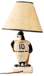  Ron Cey LA Dodgers Signed Penguin Lamp. 1982. Figural ceram...