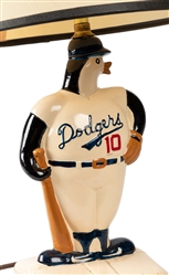  Ron Cey LA Dodgers Signed Penguin Lamp. 1982. Figural ceram...