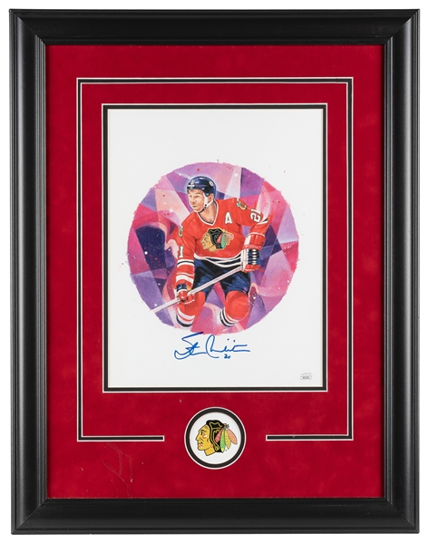  Stan Mikita Signed Canada Post Lithograph (JSA). Color lith...