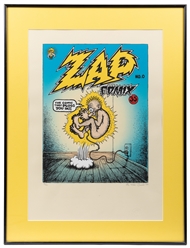  R. Crumb Zap Comix Limited Edition Signed Serigraph. Wildwo...