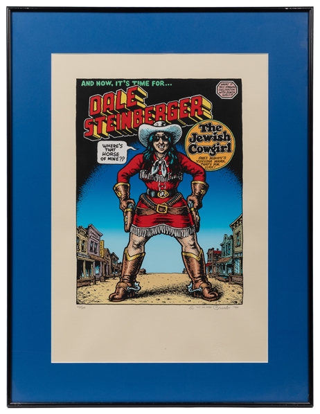  R. Crumb “Dale Steinberger" Signed and Numbered Serigraph. ...