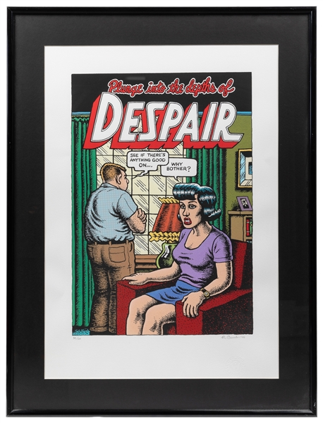  R. Crumb Despair Limited Edition Signed Serigraph. Wildwood...