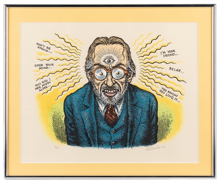  R. Crumb Third Eye Signed Limited Edition Serigraph. Wildwo...
