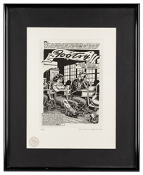  R. Crumb Footsy Limited Edition Signed Etching. 2013. Limit...