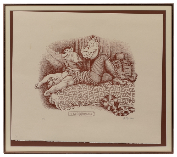  R. Crumb “The Nightmare" Signed and Numbered Print. N.d (19...