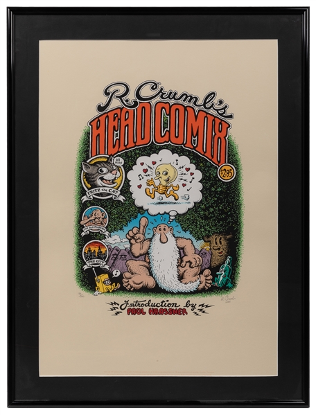  R. Crumb “R. Crumbs Head Comix" Signed and Numbered Lithog...