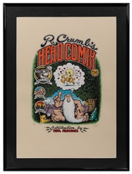  R. Crumb “R. Crumbs Head Comix" Signed and Numbered Lithog...