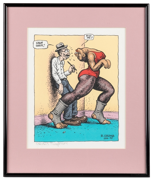  R. Crumb “The Nubile Dancer" Printers Proof. Serigraph, in...