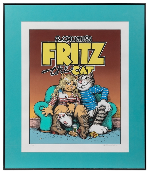  R. Crumb “Fritz the Cat" Signed and Numbered Serigraph. Wil...