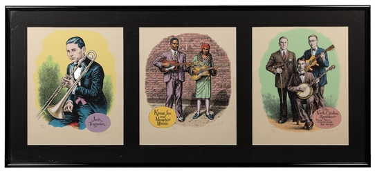  R. Crumb “Beloved Music Makers of Days Gone By" Portrait Se...
