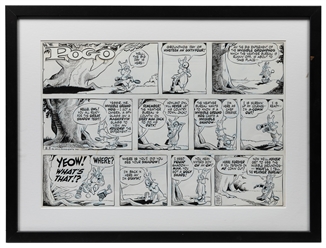  KELLY, Walt. Pogo Sunday Comic Strip Original Art. Hall Syn...