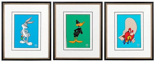  [WARNER BROTHERS STUDIOS]. Three “Looney Tunes Table Top" S...