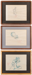  [ANIMATION ART]. [BLANC, Mel (1908-1989), association]. Tri...