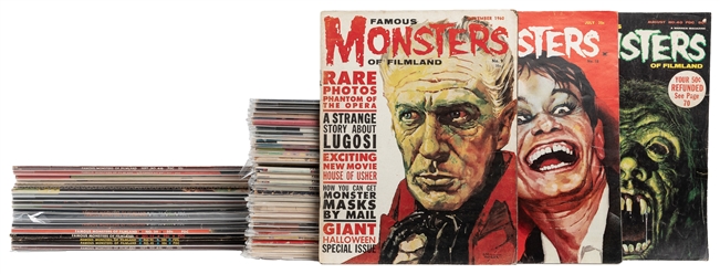  Famous Monsters of Filmland #2 - #97 Short Box Lot. Warren,...
