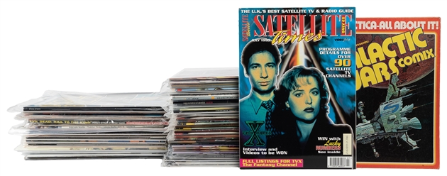  [SCI-FI]. Sci-Fi and Fantasy Magazines Short Box Lot. Vario...