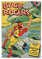  Buck Rogers #4. Eastern Color, 1942. Cover by Stephen Dougl...