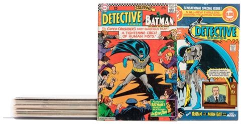  Detective Comics. Group of 18 comics. DC, 1966-80. Includes...