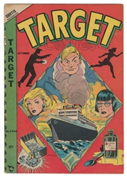  Group of 14 mostly Golden Age comics. Including: Target V9 ...