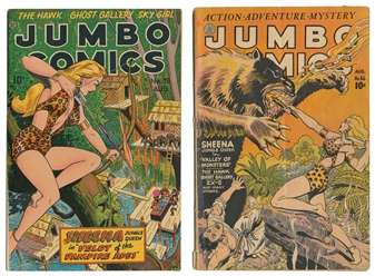  Jumbo Comics #78 and #66. Fiction House, 1944/45. Including...
