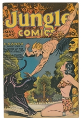  Jungle Comics. Group of 5 comic books. Fiction House, 1945-...