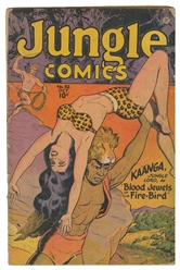  Jungle Comics. Group of 5 comic books. Fiction House, 1945-...