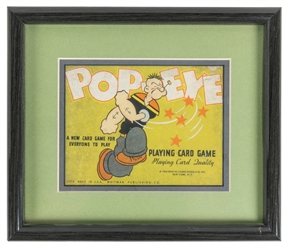  Popeye. Group of 6 comics and a card game. Including: King ...
