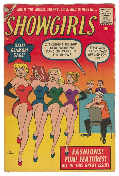 Showgirls #1. Atlas, 1957. Dan DeCarlo cover and art. Stan ...