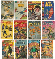  [WAR COMICS]. Group of 12 comic books. Including: With the ...