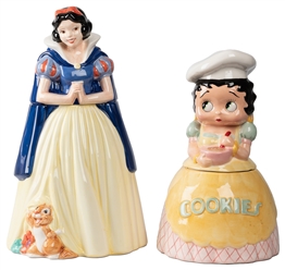  Two Figural Ceramic Cookie Jars. Including: Snow White (Tre...