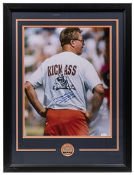  [CHICAGO BEARS]. Walter Payton and Mike Ditka. Three signed...