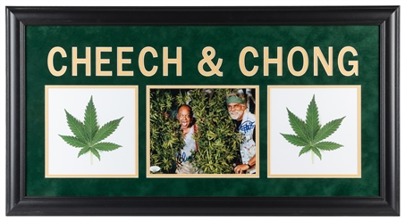  Cheech & Chong Signed Photo (JSA). Color 8 x 10" photo sign...