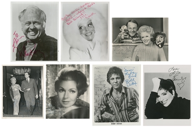  Group of 7 Hollywood and entertainer signed photographs. Gl...